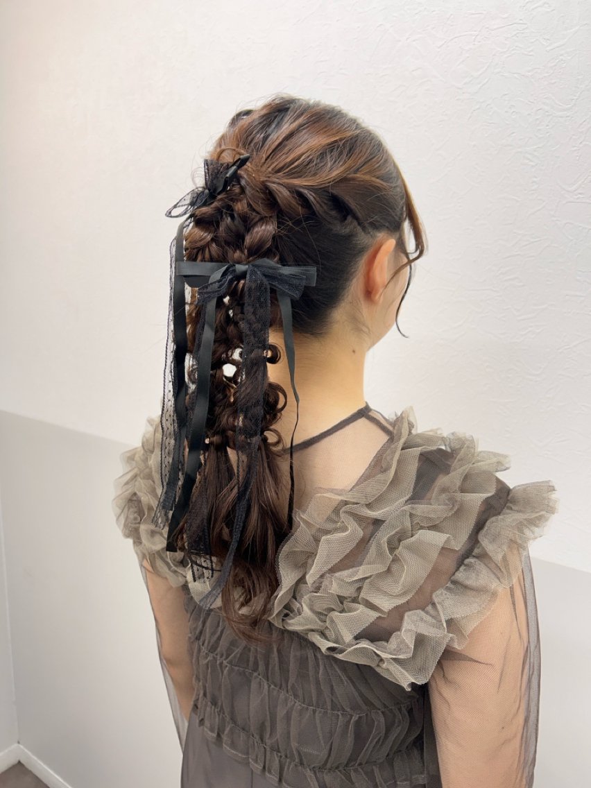 ロング ヘアアレンジ ヘアセット 薄田 珠美のヘアスタイル