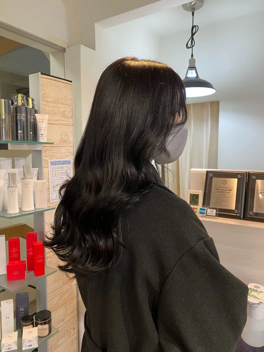 ロング カラー Rena/韓国 /ワンホンヘアのヘアスタイル