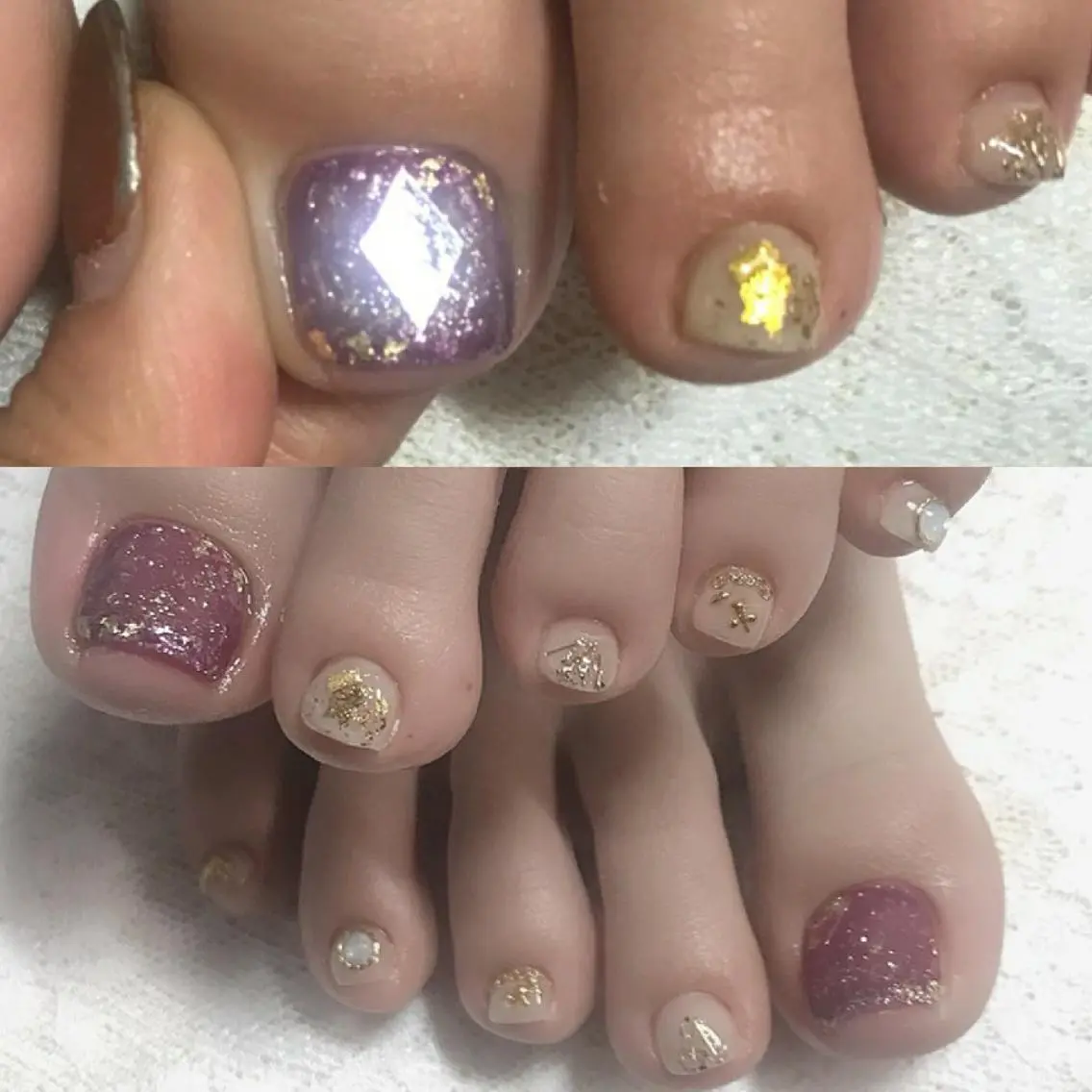 ネイル ニュアンスネイル フットネイル lylynail YUUKAのネイルデザイン