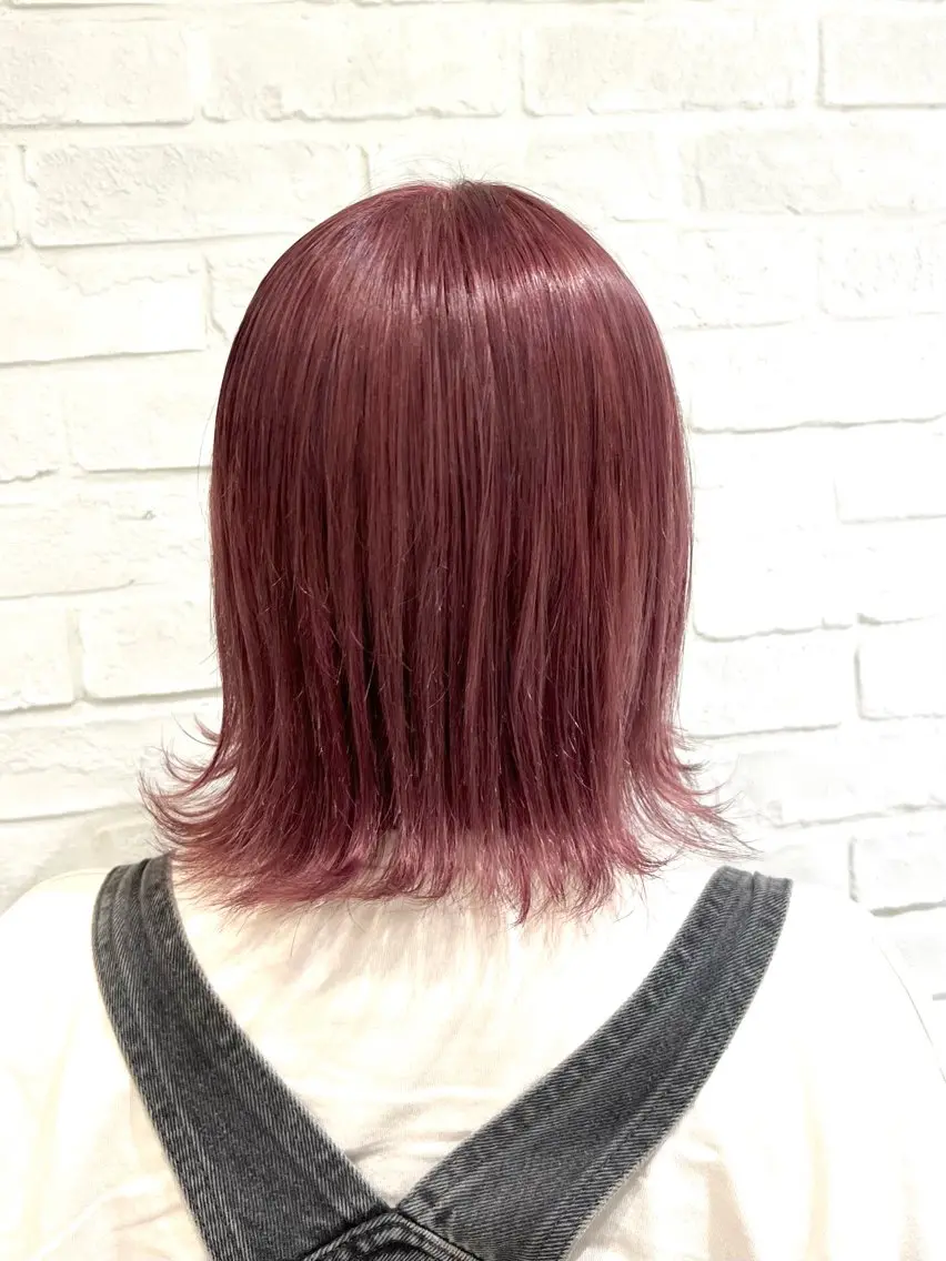 セミロング カラー 山口 愛紗花のヘアスタイル