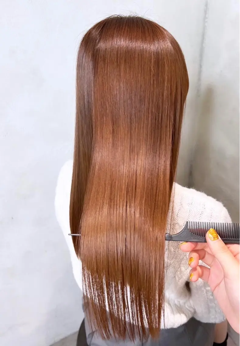 ロング カラー パーマ ブリーチ 髪質改善 ロング トリートメント 酸性ストレート ヘアカラー 縮毛矯正 💎髪質改善専門 jewel boxのヘアスタイル