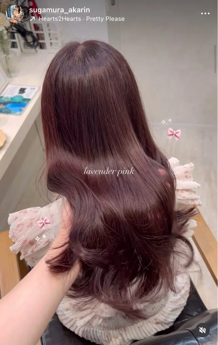 ロング カラー 菅村 緋莉🎀ガーリーヘアのヘアスタイル