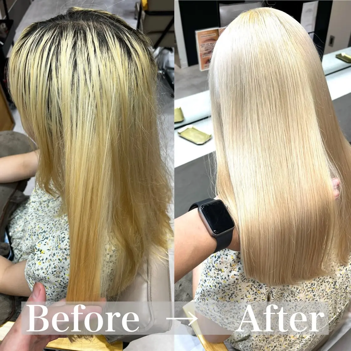 ミディアム カラー 艶カラーsora🐰 カラーモデル募集🩵のヘアスタイル