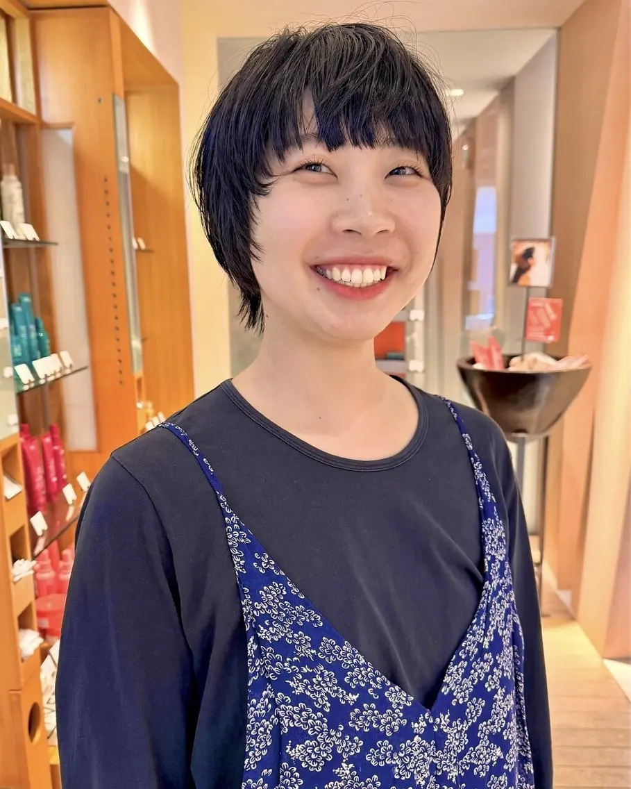 ショート ショートヘア カット 大山 未紗のヘアスタイル
