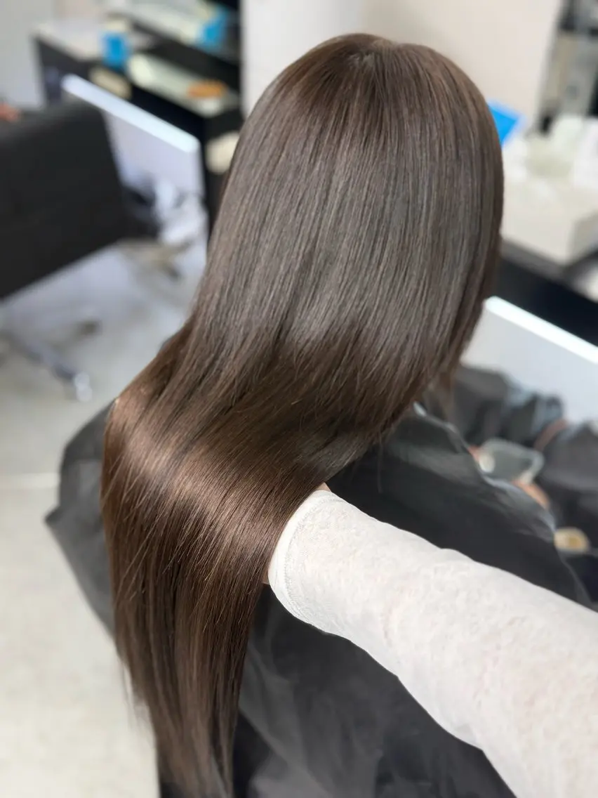ロング エクステ エクステ 𝙃𝘼𝙍𝙐🎀 韓国×エクステのヘアスタイル