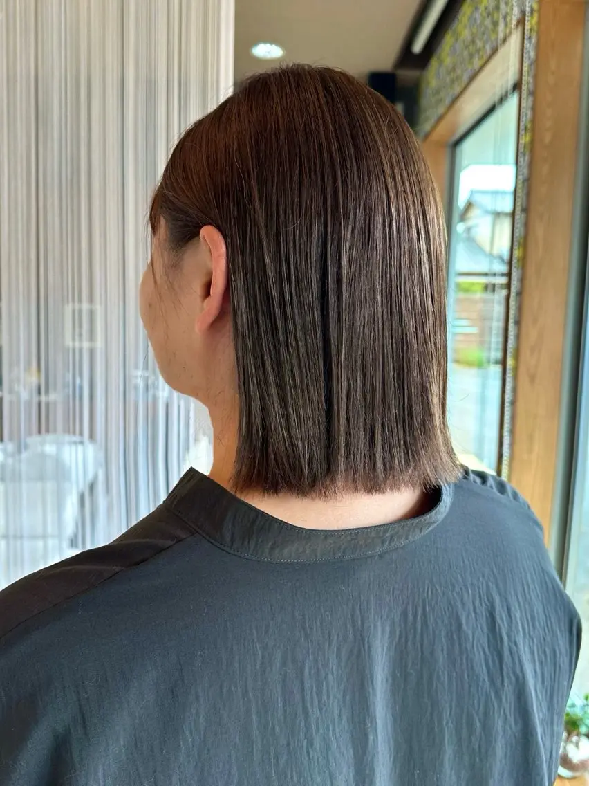 ショート 切りっぱなしボブ ボブ ☀️SOL☀️ akemiのヘアスタイル
