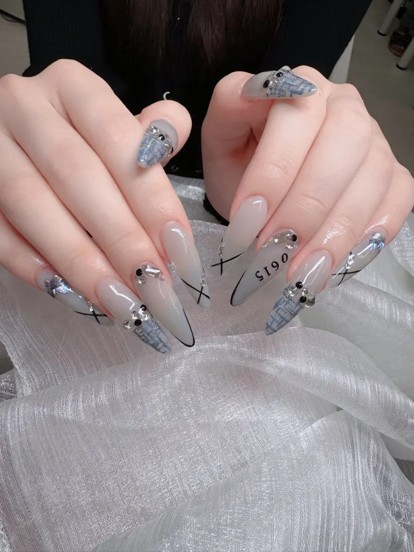 ネイル アートネイル 成人式 ジェルネイル ニュアンスネイル 夏ネイル ハンドネイル neco H.babynailのネイルデザイン