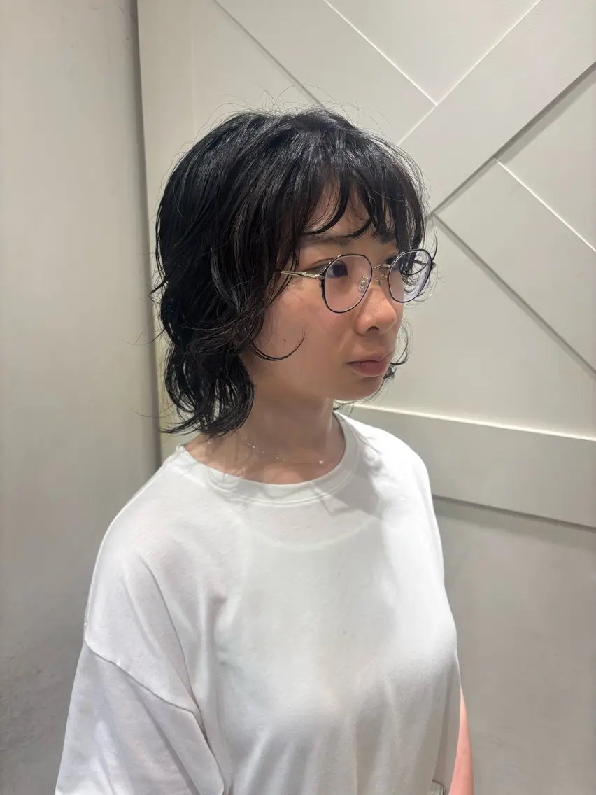 ミディアム パーマ パーマ ゆるふわパーマ🌼 アレンジ🌼リョウカのヘアスタイル