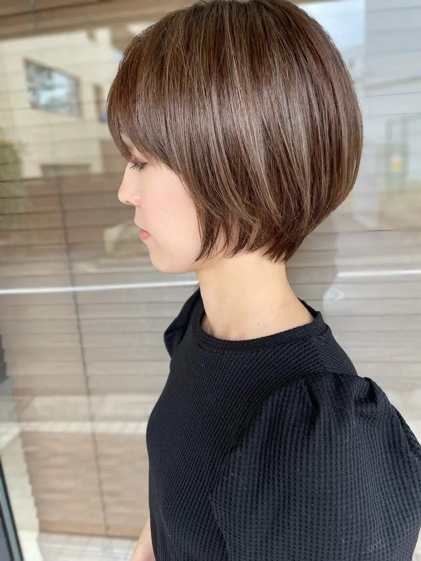 ショート カラー カット ヘアカラー 大人女性ショート専門 tomoのヘアスタイル