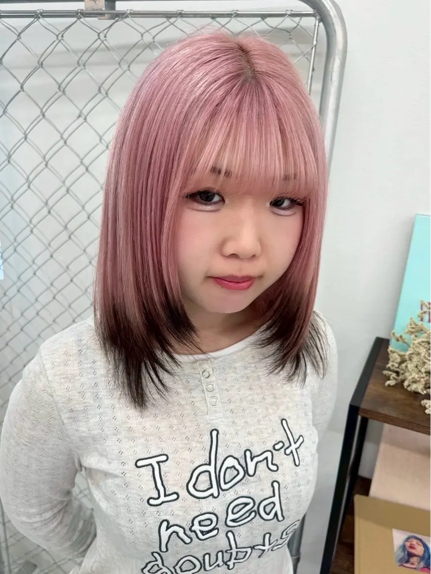 ミディアム カラー 🎀推しカラー🎀 Harunaのヘアスタイル