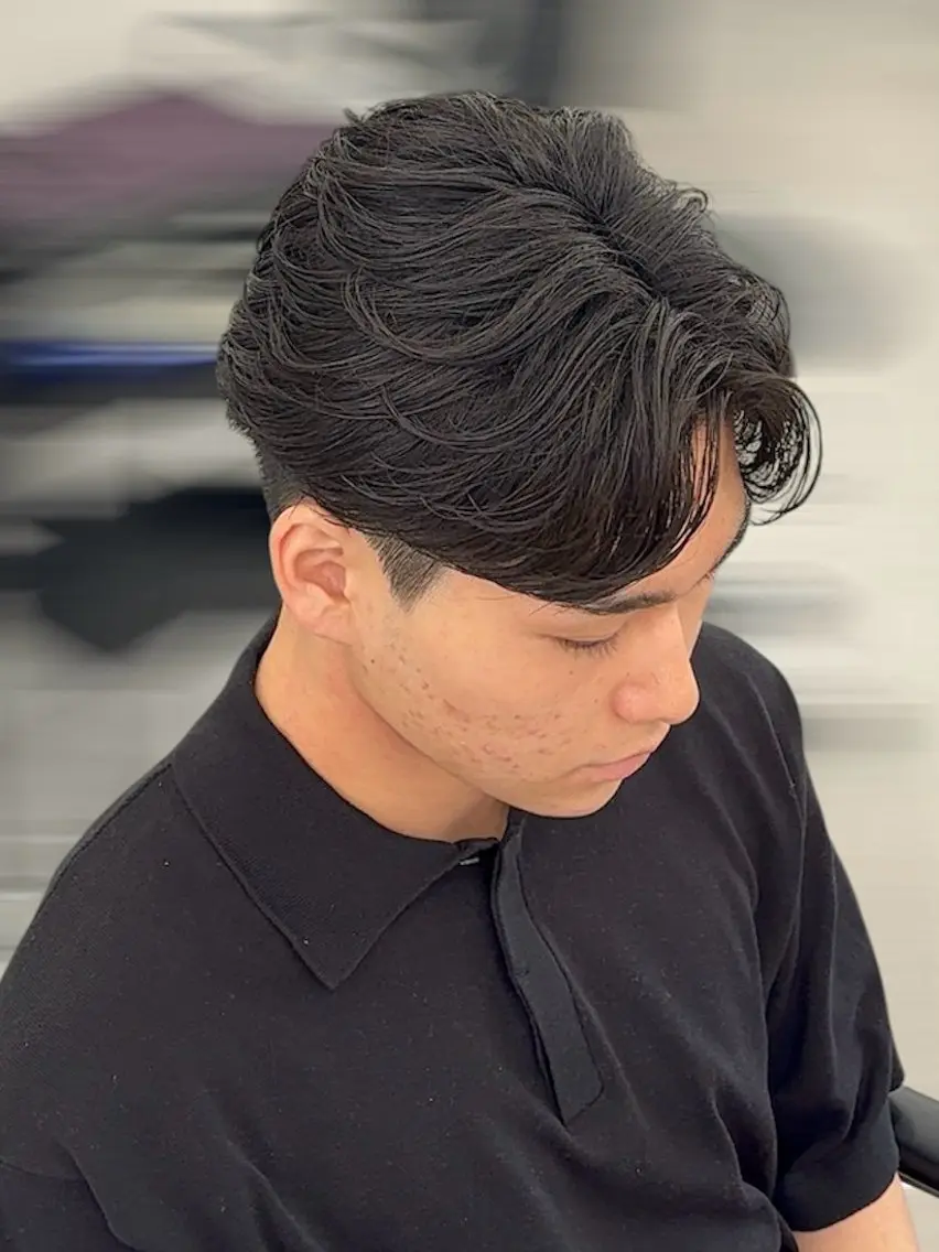 ショート パーマ メンズ スパイキーショート/ 海外風特化/田代悠大のヘアスタイル