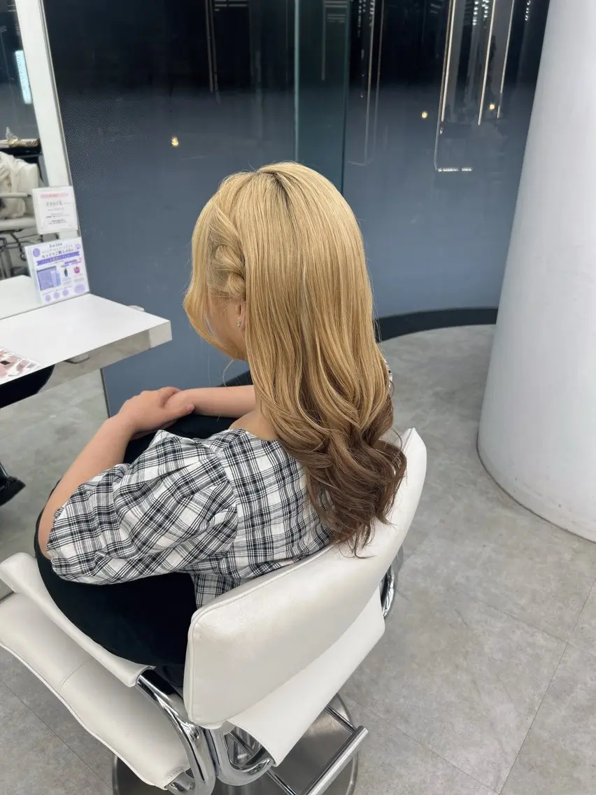 ロング ヘアアレンジ ヘアセット はるか/透明感カラー /ヘアアレンジ🤍のヘアスタイル