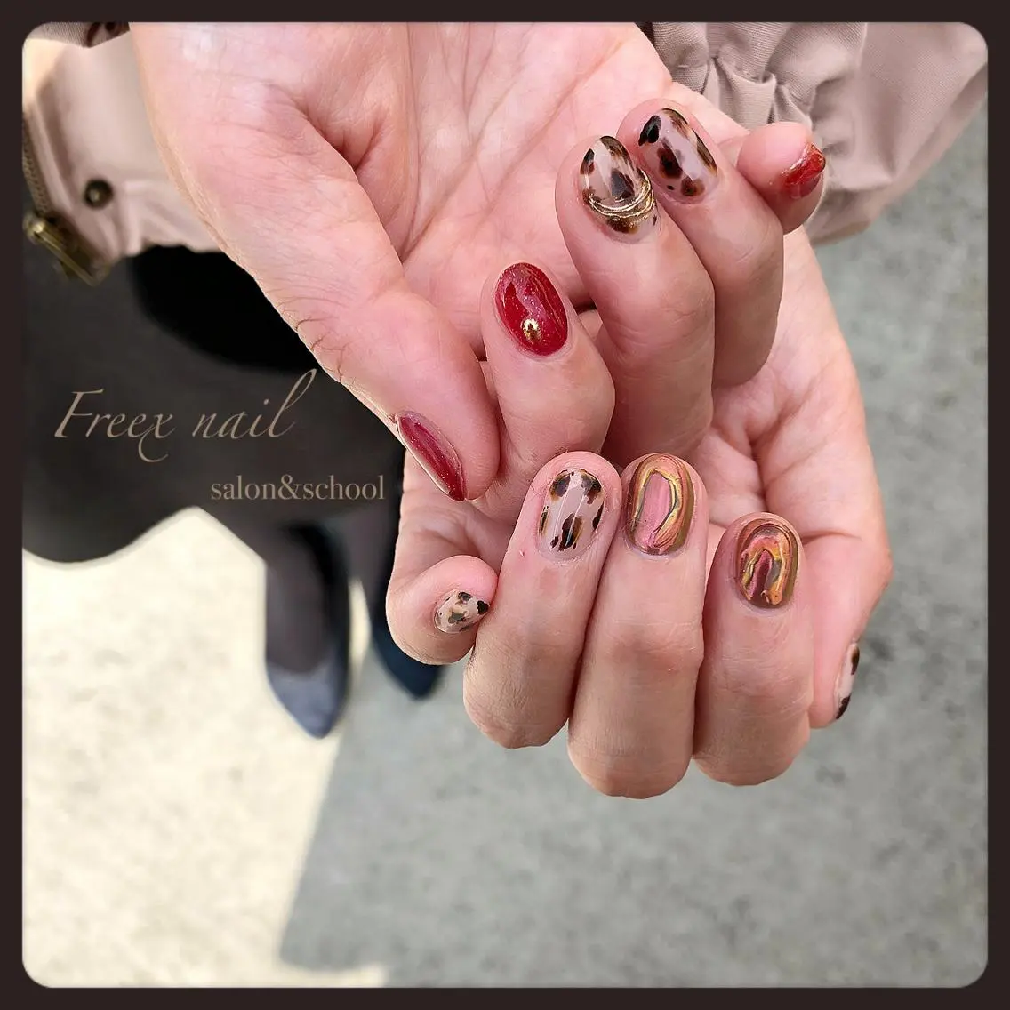 ネイル 持ち込み freex nail /ニュアンス/個性派のネイルデザイン
