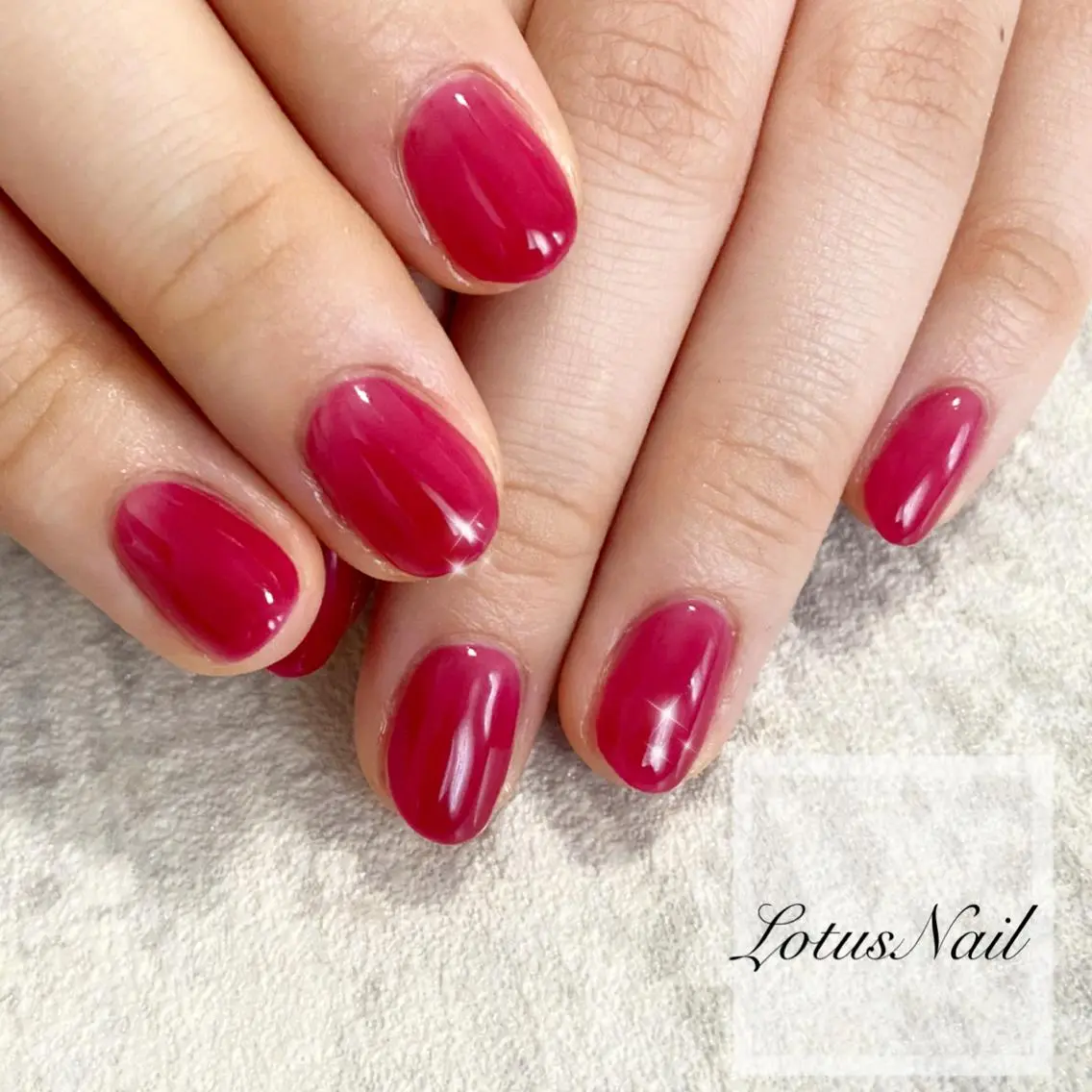 ネイル ワンカラーネイル Lotus Nailのネイルデザイン
