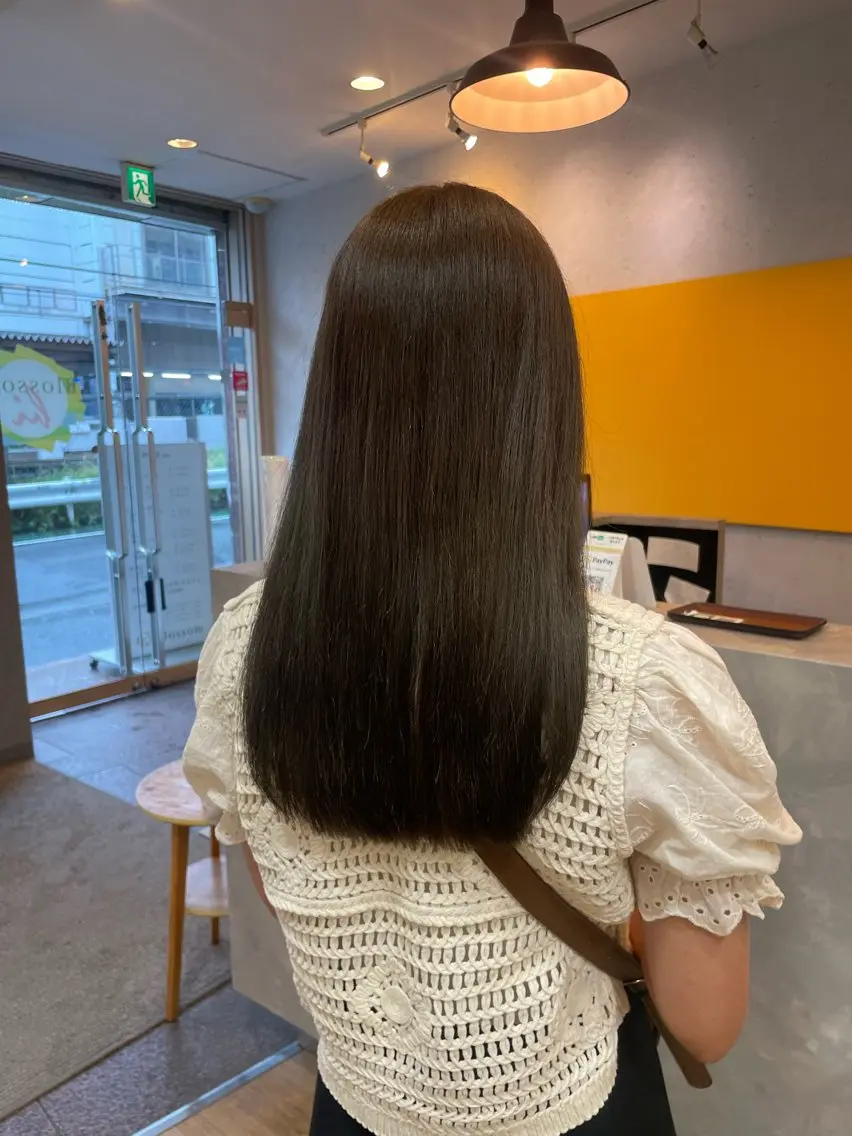 ロング カラー オレンジ 髪質改善/Bloss om🌷高橋沙衣のヘアスタイル