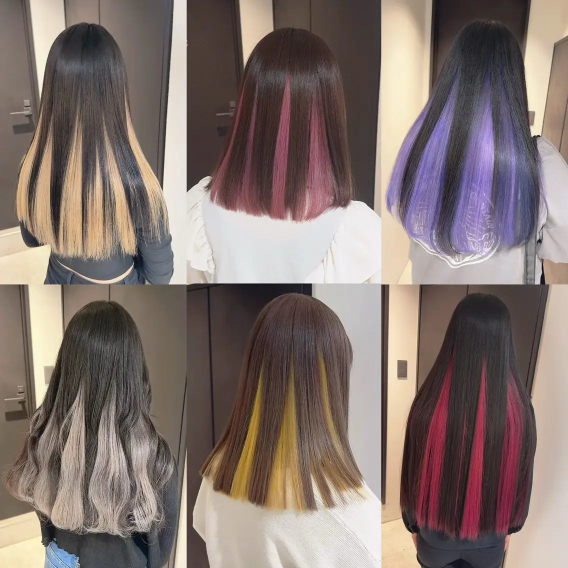 カラー ヘアカラー トリートメント 渋谷:インナーカラー ／🍒エリカ🍒のヘアスタイル