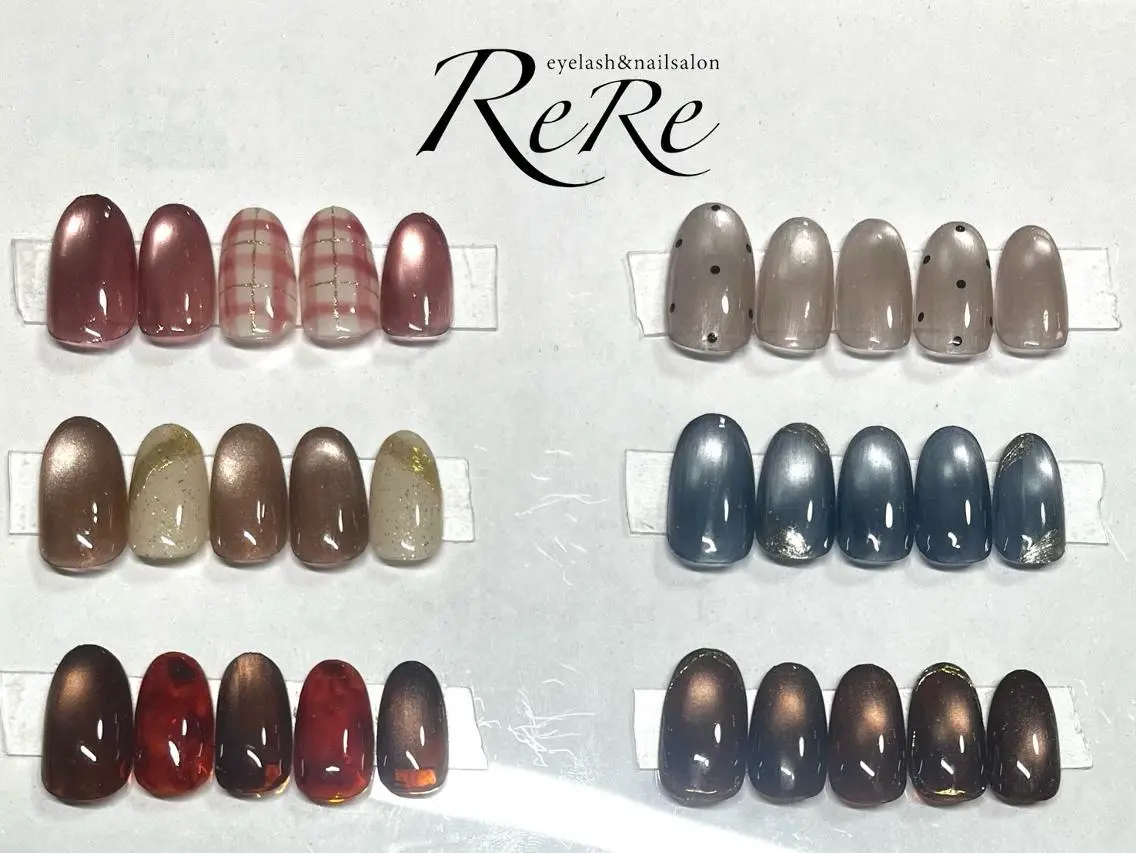 Nail＊店舗限定デザイン90分コース💅💖6種類のデザインの中から好きなデザインをお選びいただけます☺️の写真