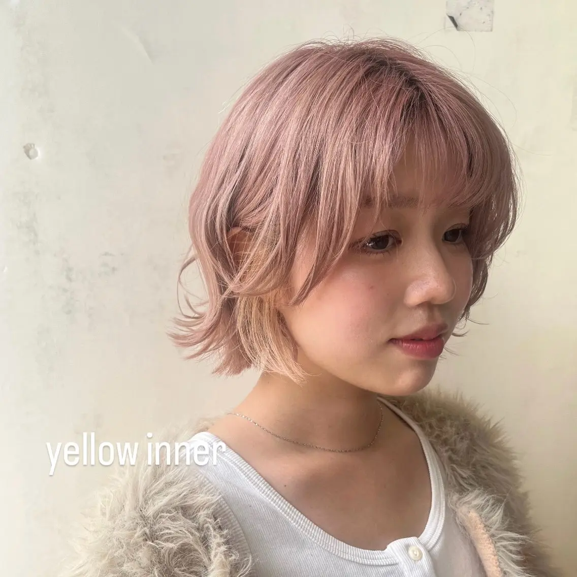 ミディアム カラー ヘアカラー 似合わせカット暖色 カラーhiyonaのヘアスタイル