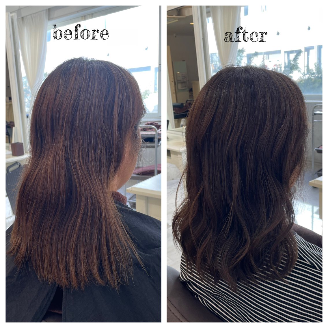 ミディアム カラー ヘアカラー PutiLuca 浅川のヘアスタイル