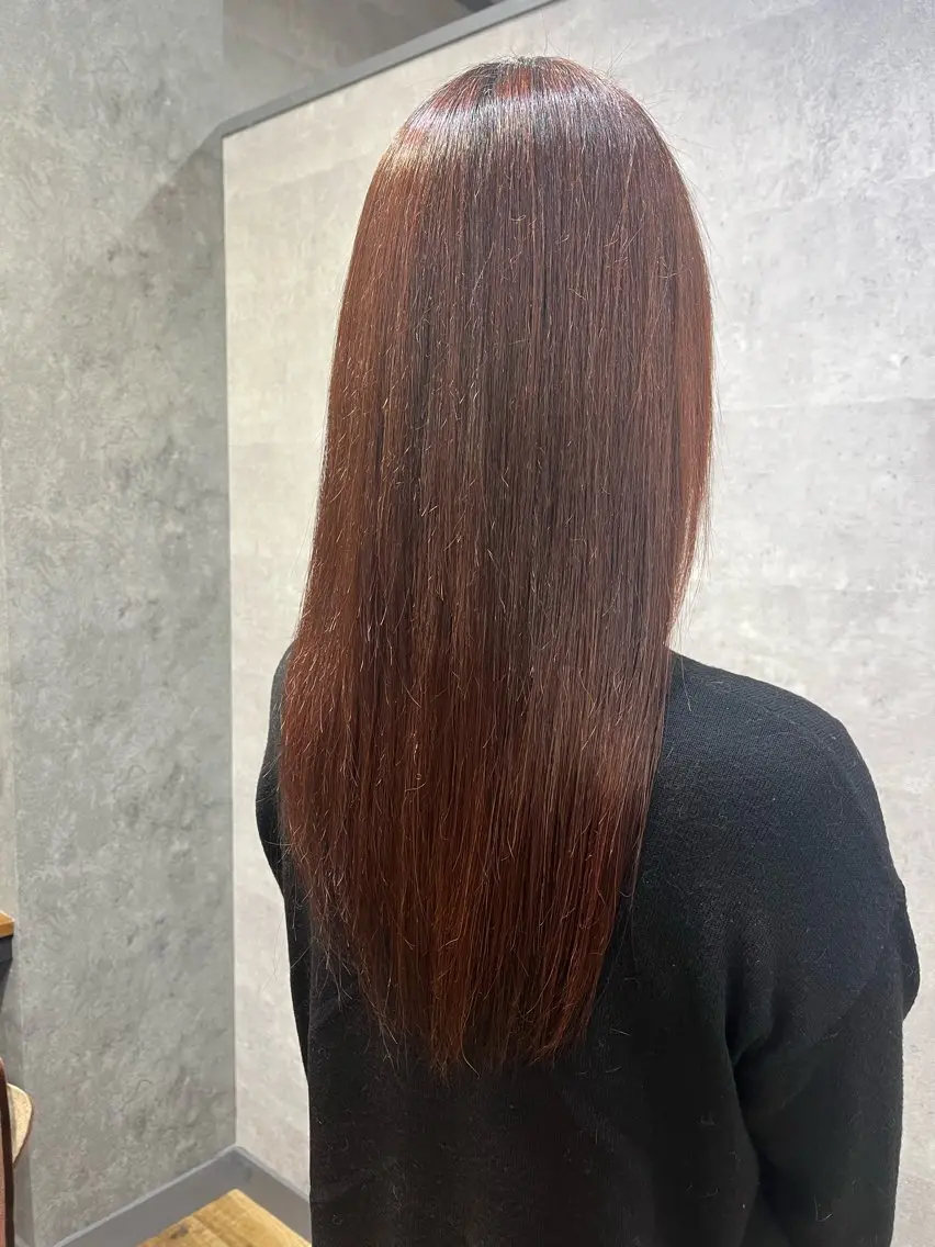 ロング カラー 紫音 cutwells郡山のヘアスタイル