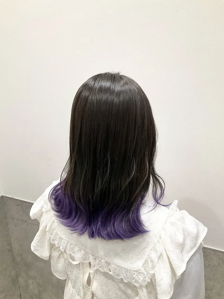 ミディアム カラー グラデーションカラー カット ヘアカラー トリートメント ヘアセット yoshi ☆のヘアスタイル