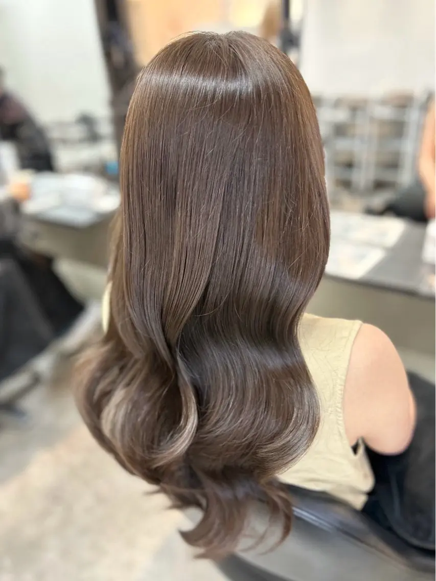 カラー ヘアカラー 透明感カラー୨୧ 松山理桜🩰˖ ࣪⊹のヘアスタイル