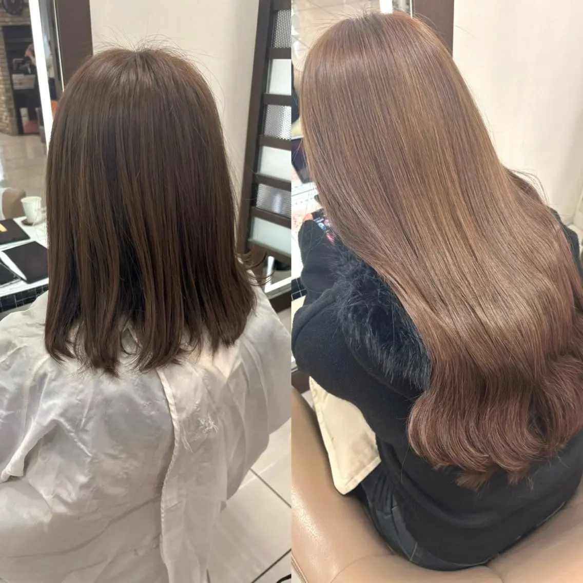 ヘアカラー エクステ ヘアメ🎀ハイトーン 🩵エクステ🪄しほのヘアスタイル