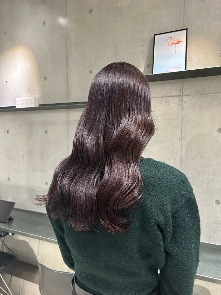 ロング カラー ヘアアレンジ カット ヘアカラー トリートメント ボブ艶モテカラー🫧 カリンのヘアスタイル