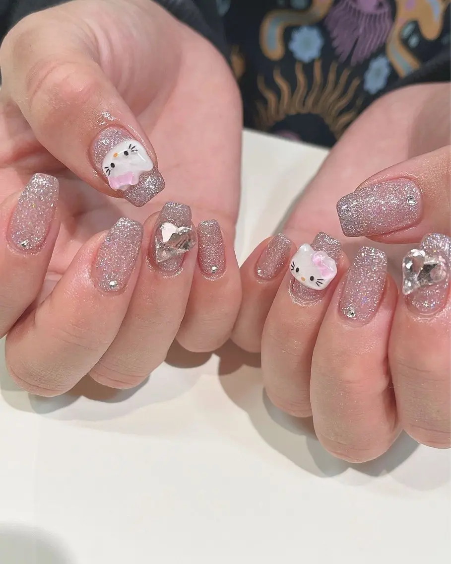 ネイル 韓国ネイル ワンホンネイル Kawaii _Nailのネイルデザイン