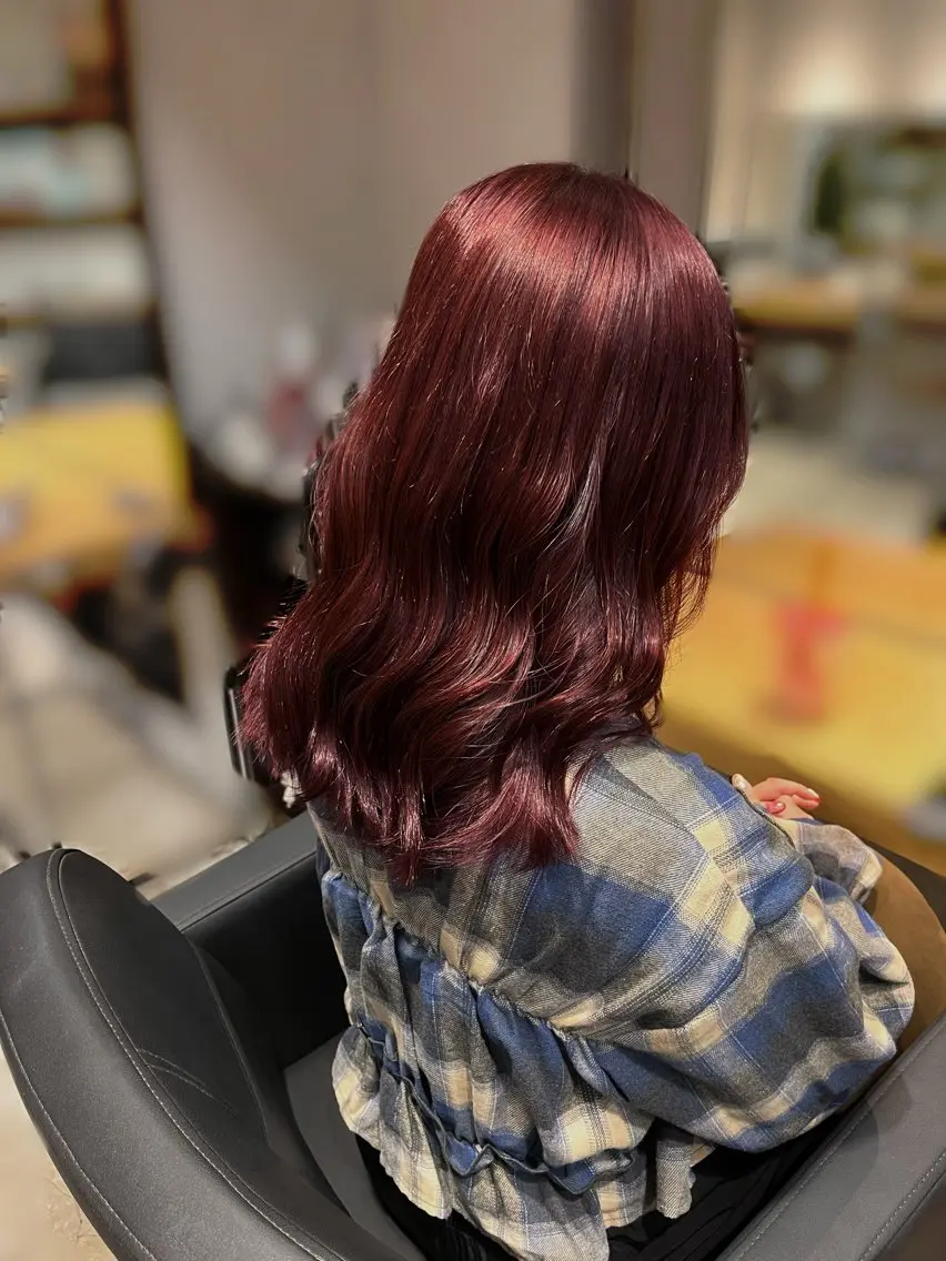 ミディアム クリスマス カット ヘアカラー 💖暖色系カラー💖 🦋HARU 🦋のヘアスタイル