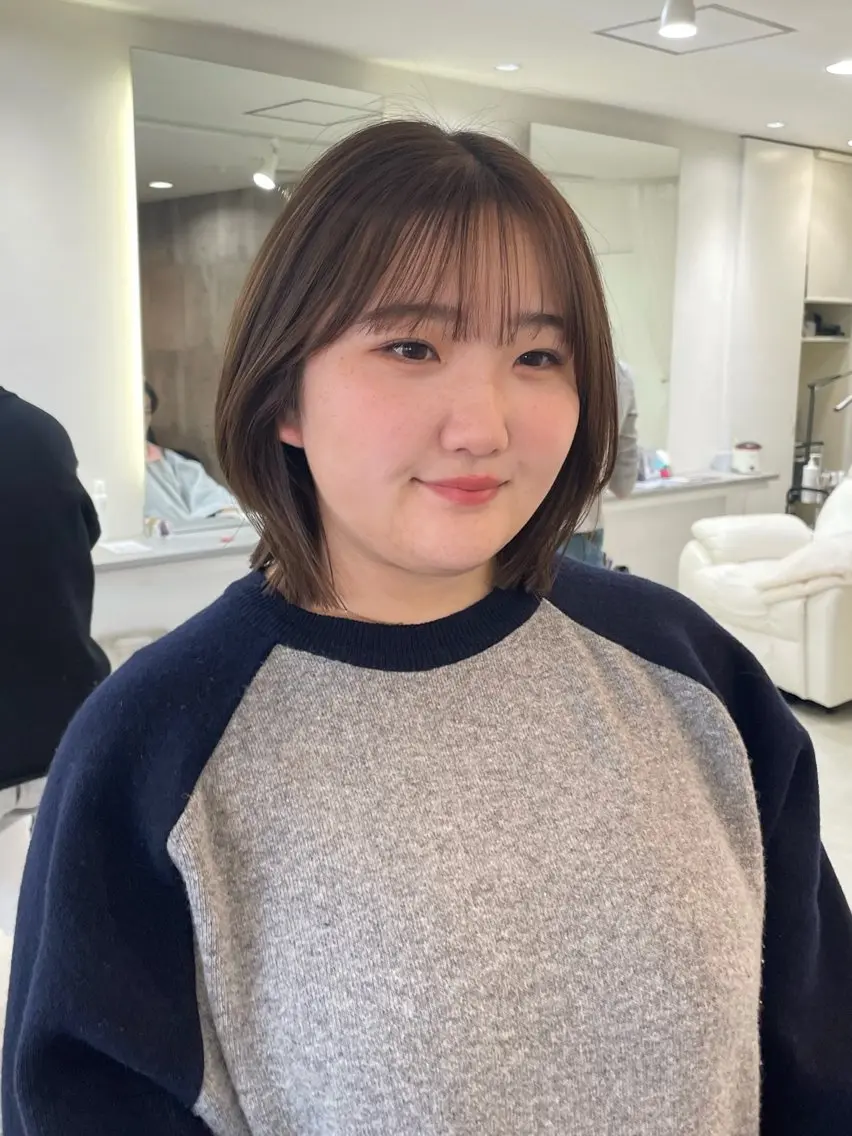 ショート ボブレイヤー ボブ レイヤーカット 前川 瑞希のヘアスタイル