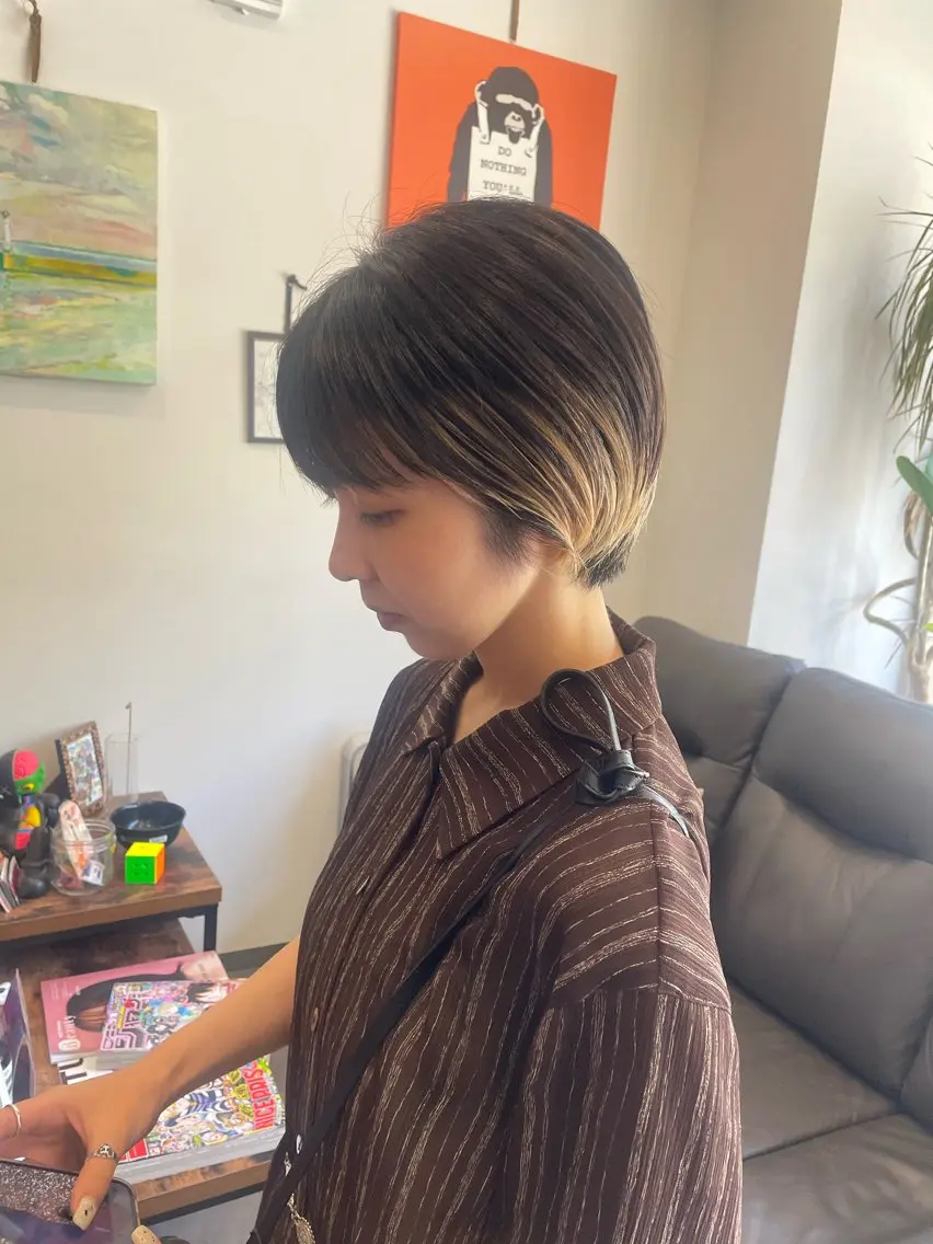 ショート ショートヘア 【guild】眞島 縮毛矯正のヘアスタイル