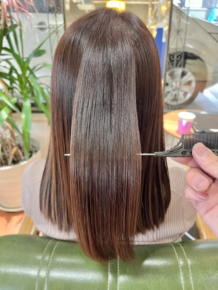 ミディアム カラー ヘアカラー トリートメント 石井 佑樹のヘアスタイル