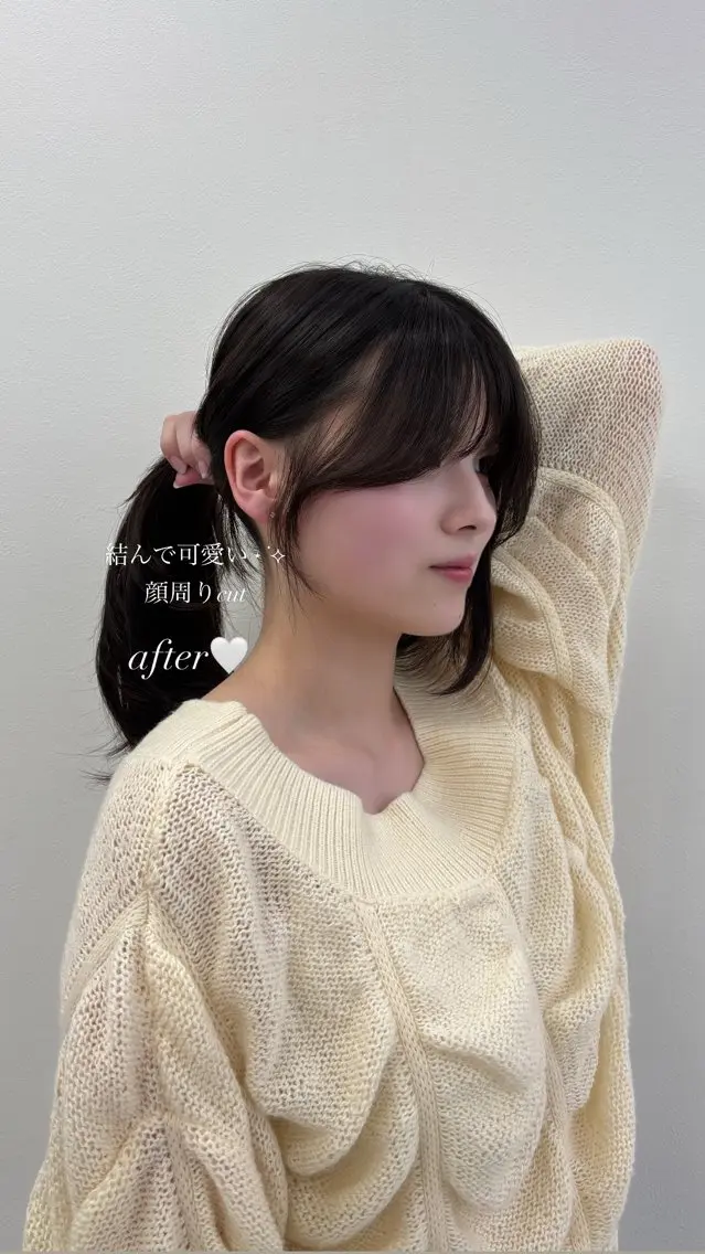セミロング 抜け感レイヤー︴ ニュアンスカラーのヘアスタイル