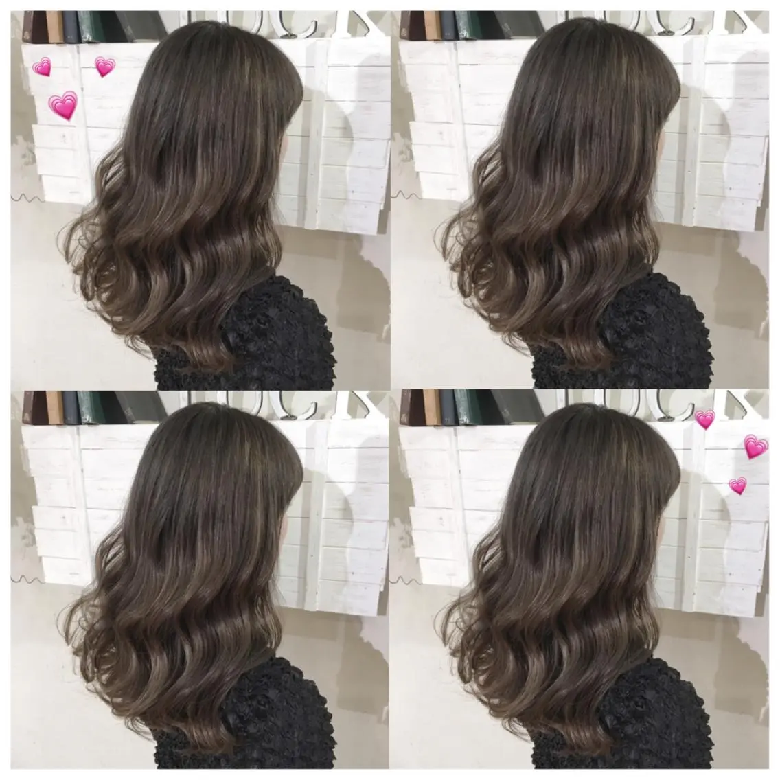 ロング カラー ブリーチ グレージュ ハイライトカラー パープルカラー パープルグレージュ 韓国ヘア得意❤︎森澤 悠佳のヘアスタイル