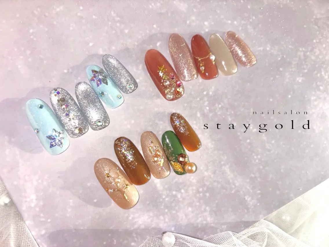 monthly定額ネイル☆オフ込5500円！定額アート20種類以上のサンプルから選んで頂けます。カラーチェンジOK☆の写真