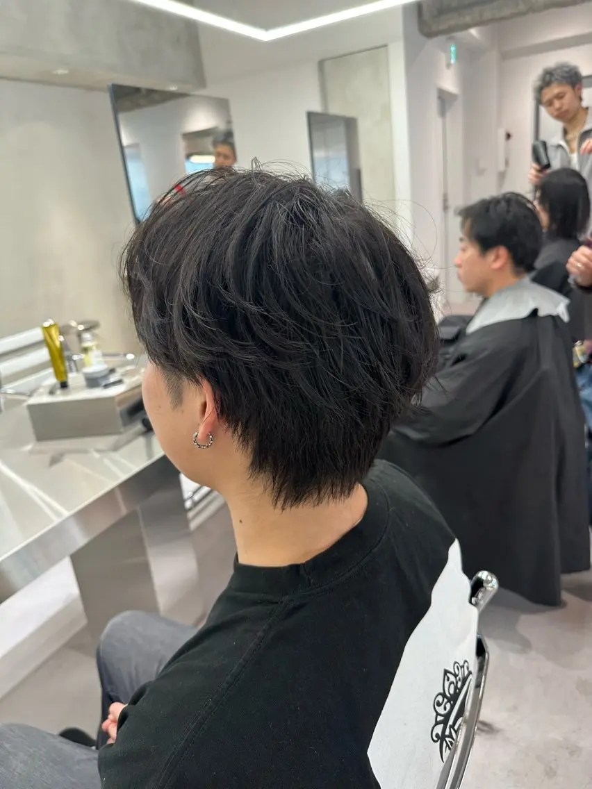 ショート パーマ メンズ カット パーマ トリートメント ASUKA/メンズ パーマ特化/千歳烏山のヘアスタイル