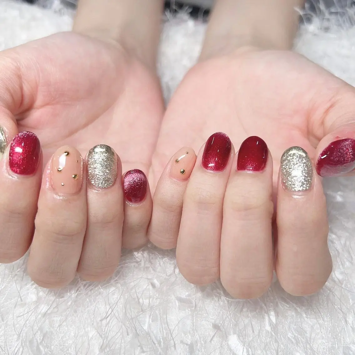 ネイル 長さ出し フレンチネイル ジェルネイル グラデーション 韓国ネイル ハンドネイル Nail&eye Belire 新宿のネイルデザイン