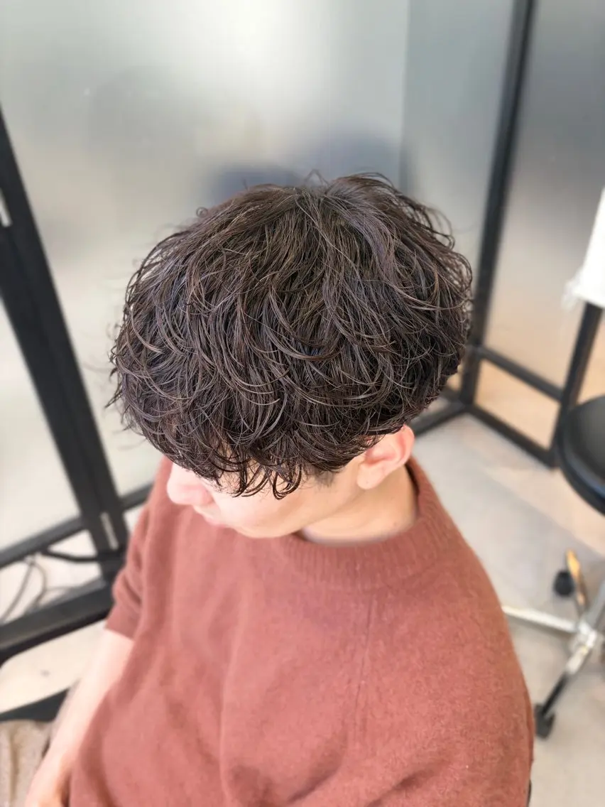 パーマ メンズ メンズパーマ カット パーマ ✅曲がる縮毛矯正・ メンズ縮毛/森隆之介のヘアスタイル