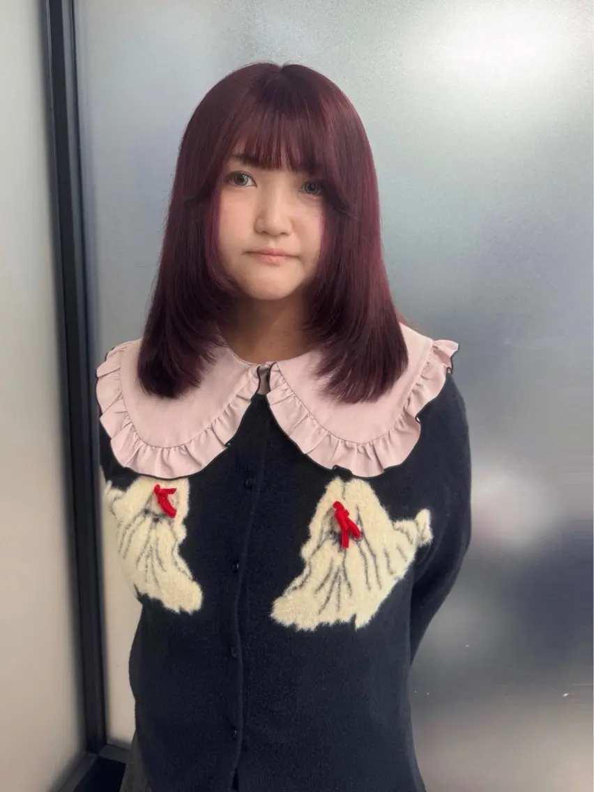 ミディアム カラー ブリーチ ブリーチなしカラー カット ヘアカラー トリートメント MIMI🌻໋᳝݊ 個性派カラー⑅ ⸝꙳のヘアスタイル