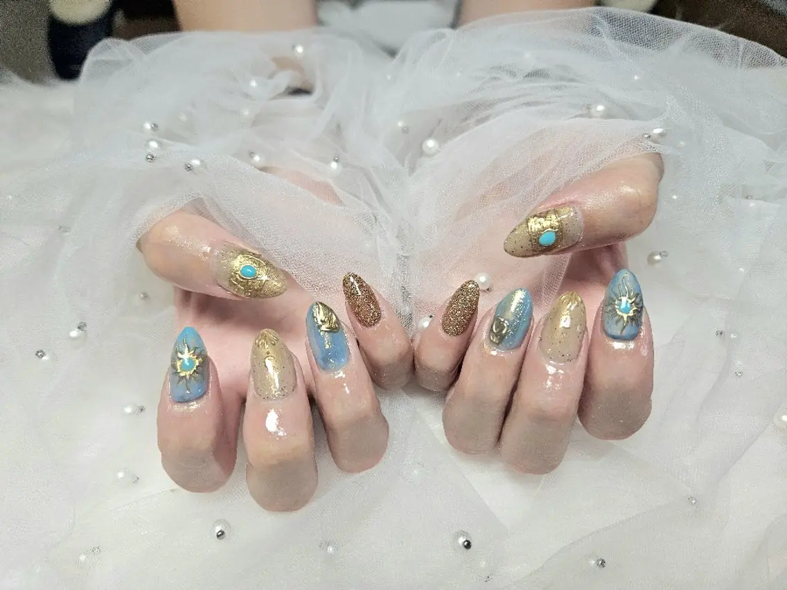 ネイル e_nail🍀自宅 サロン八潮eri☆　のネイルデザイン