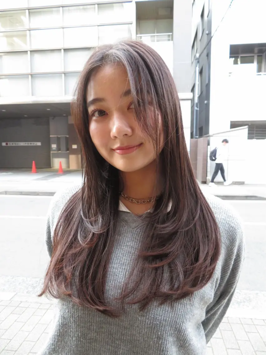 ロング カット み うのヘアスタイル