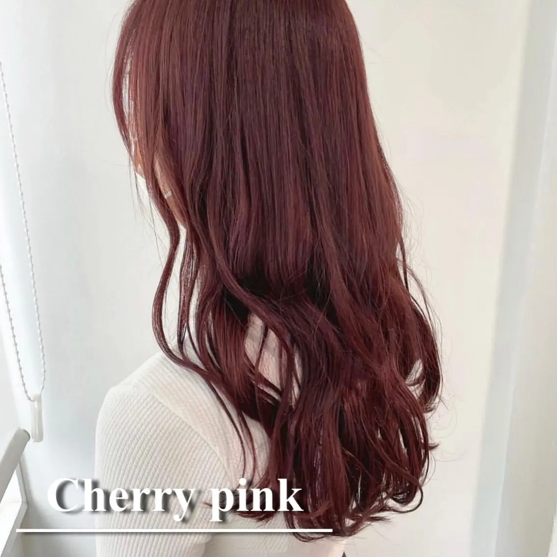 セミロング カラー カシス ピンクカラー レッドカラー ヘアカラー 透明感カラー/ レイヤー　YUKAのヘアスタイル