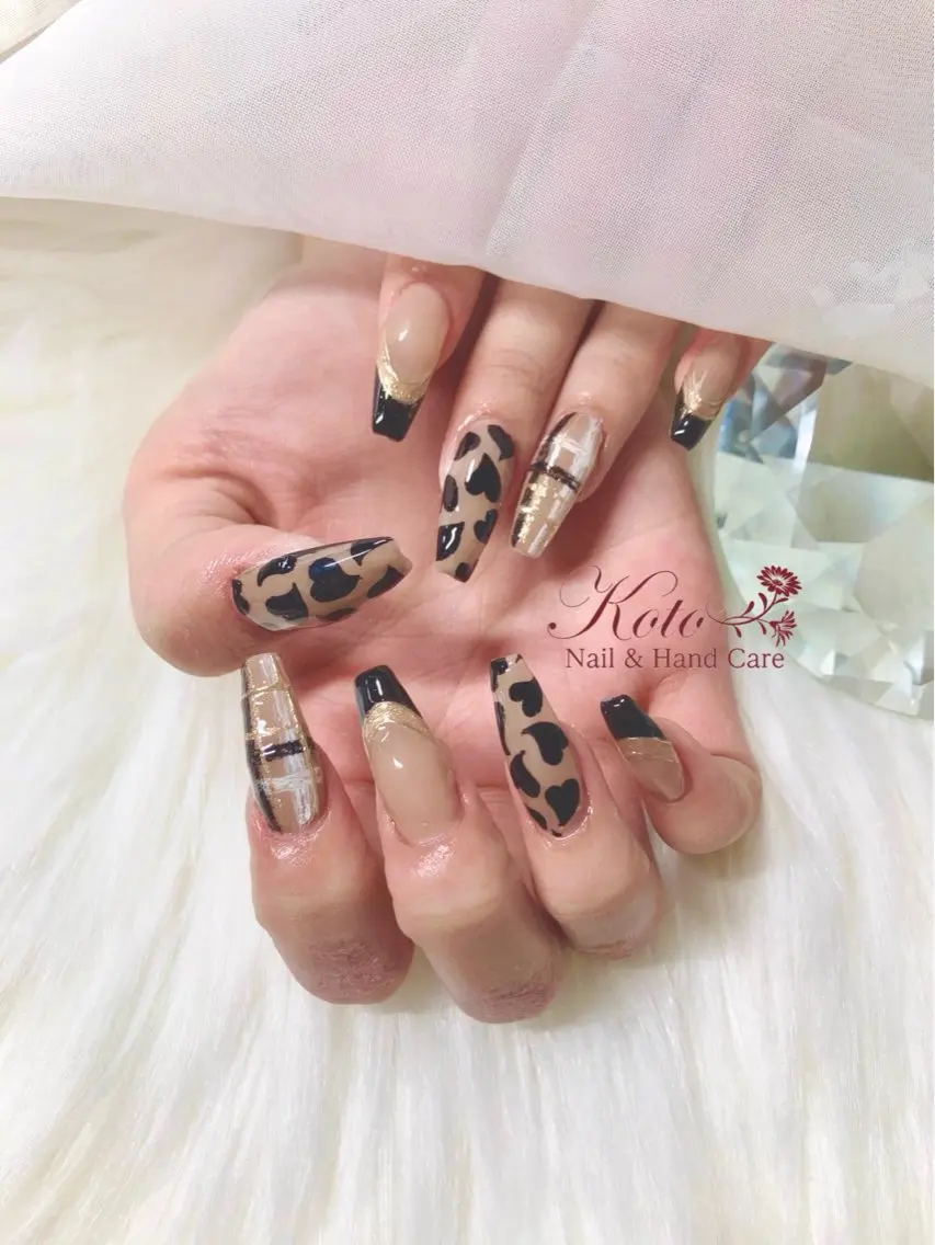 ネイル 長さ出し ジェルネイル ハート 持ち込み ニュアンスネイル ハンドネイル Nail Salon KOTOのネイルデザイン