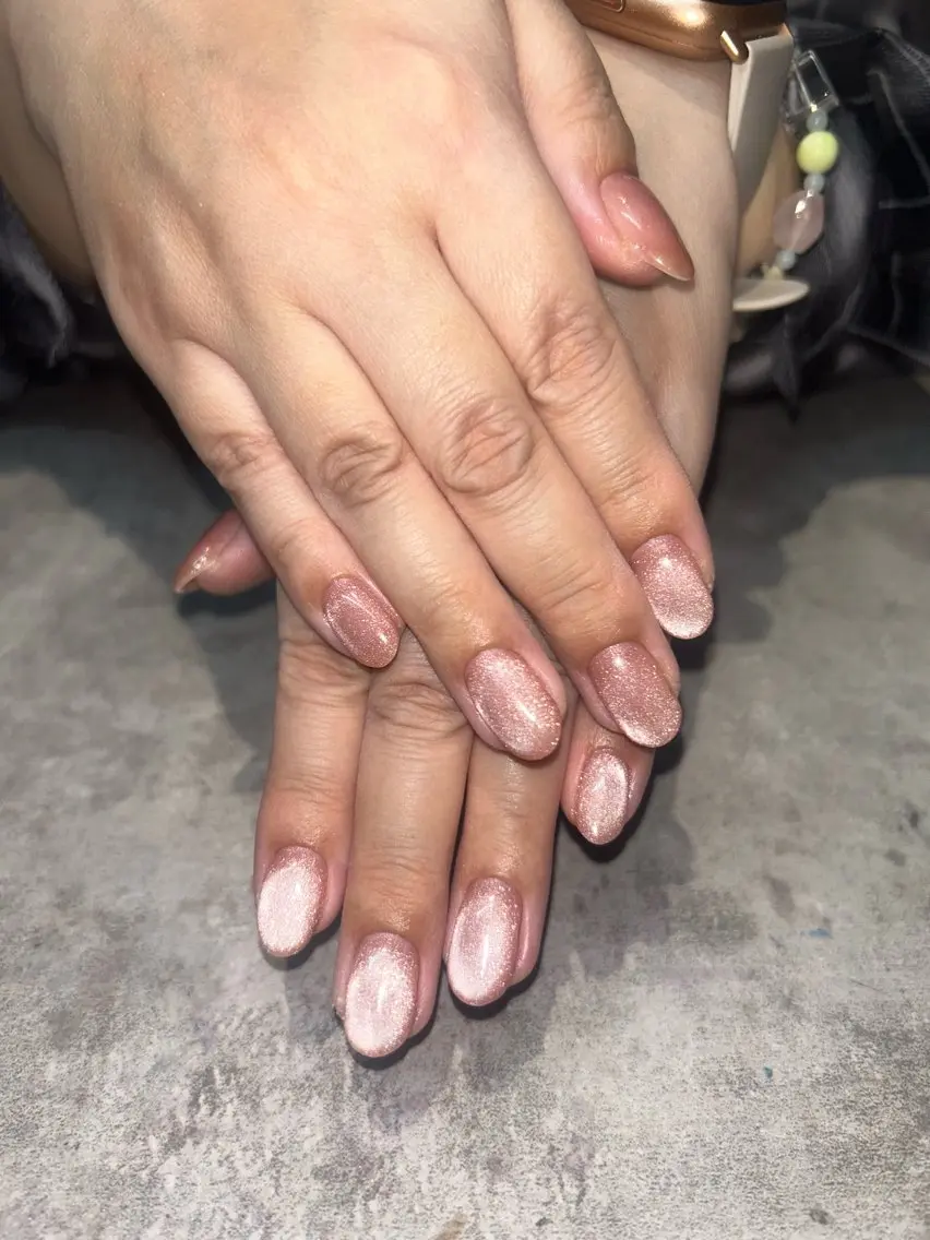 ネイル ピンク フットネイル Larme himenaのネイルデザイン