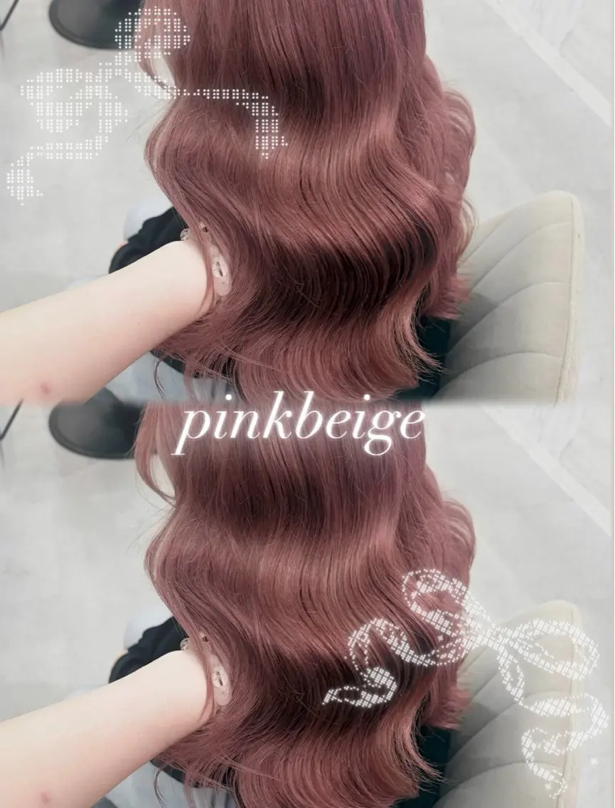 ミディアム カラー ヘアアレンジ ベージュカラー ブリーチ 透明感カラー ハイトーンカラー ピンクカラー ヘアカラー 🩶透明感カラー 池袋/mei🩶のヘアスタイル