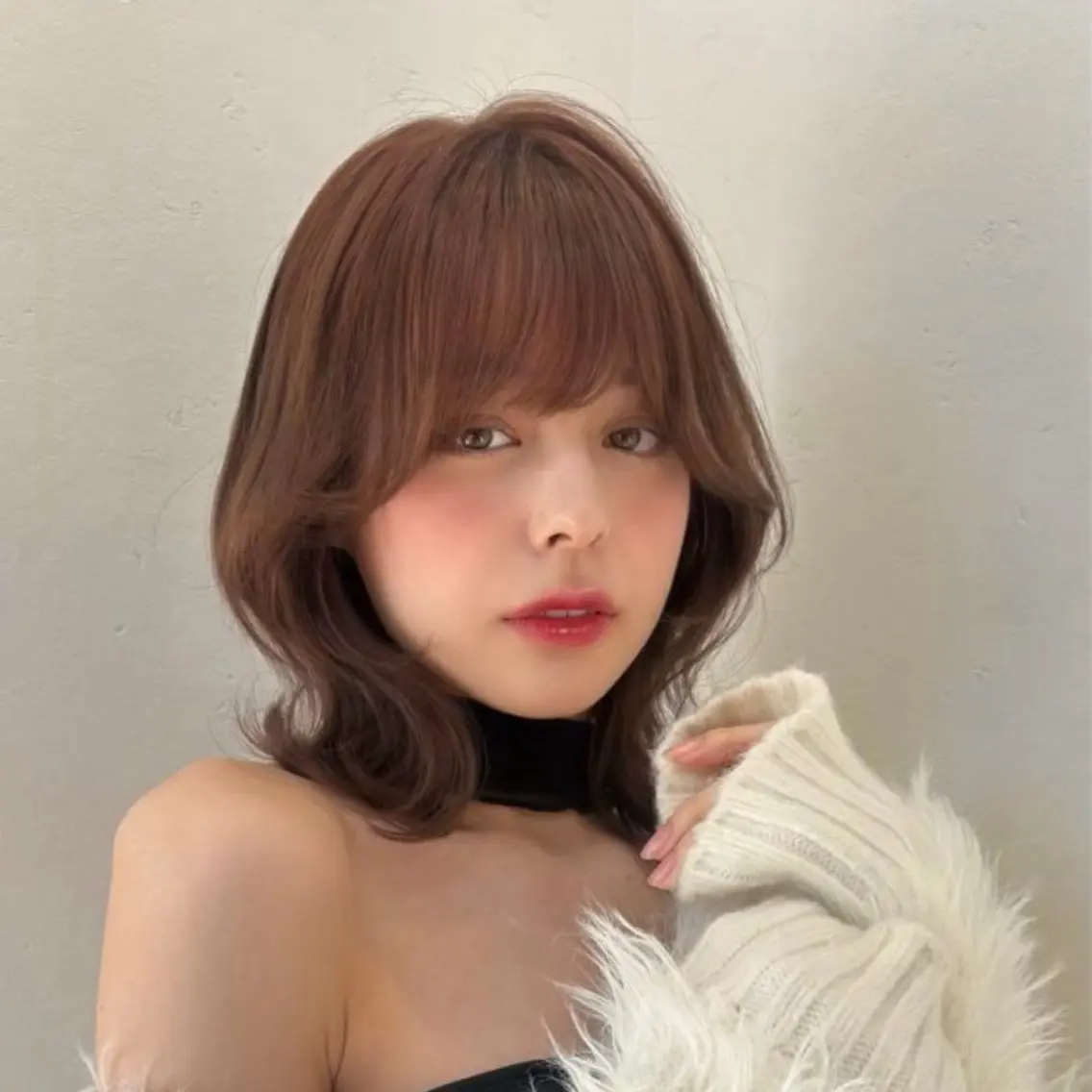 セミロング カット ヘアカラー トリートメント 🔆韓国/小顔カット norika🔆のヘアスタイル