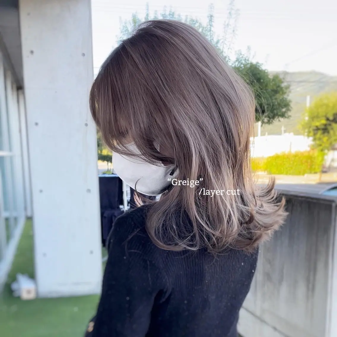 ミディアム カラー ヘアカラー トリートメント 山田隆成/レイヤー カット支持率90%のヘアスタイル