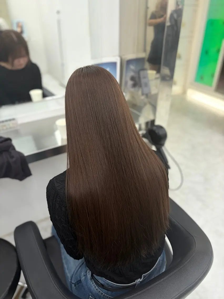 カラー ヘアカラー トリートメント ヘアセット 透明感うる艶カラー 🤍MANAMIのヘアスタイル