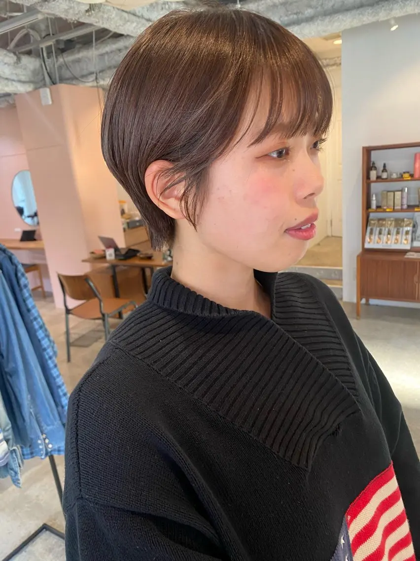 ショート カラー カット ヘアカラー トリートメント Hayashi Shioriのヘアスタイル